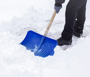 shoveling snow